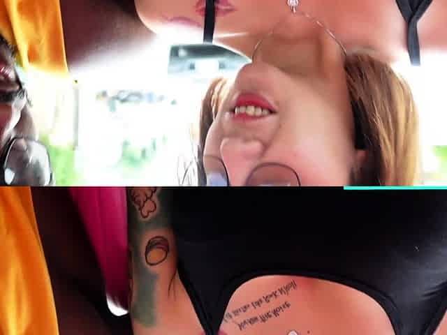 Busty Thai MILF picked up for a dirty interracial threesome