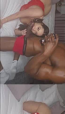 Big-bosomed Klara Devine Huge Melons Take BIG BLACK COCK - Interracial