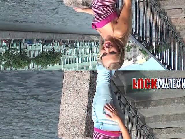 CFNM Golden-Haired In Jeans Goes Full Nelson Anal