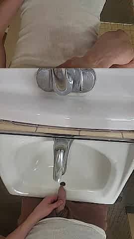 Pissing in the sink????