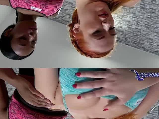 Eva Berger And Lola Marie - Big Tits Gym Lesbians