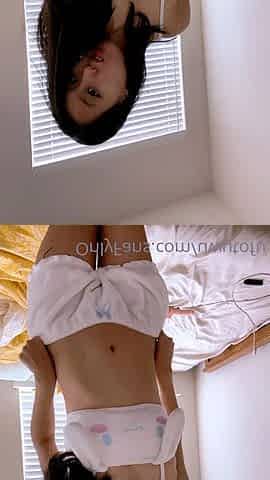 Pretty Japanese teen solo masturbation Uncensored