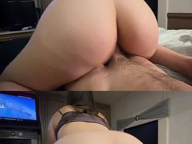 Large Butt Oriental Schoolgirl Swallowing My Schlong With Her Butt