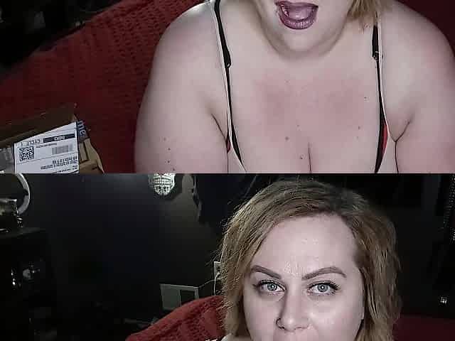 big beautiful woman Unboxing first Gift from A Fan