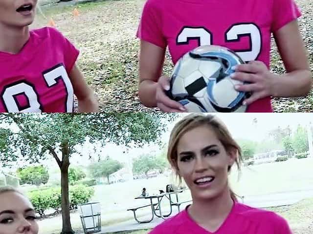 Soccer coed teens picked up after practise and fucked