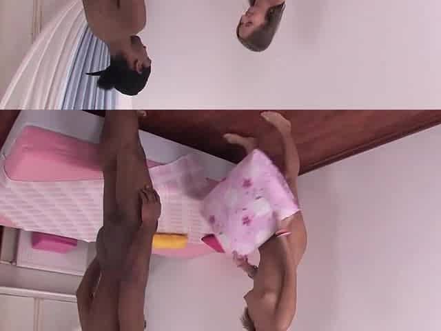 Breathtaking Brunette hair Gets Filled Unfathomable by Huge Ebony Penis