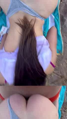 Camping and banging amateur pair