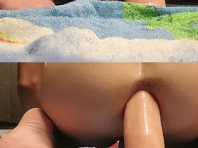 Riding my 9 INCH sex-toy