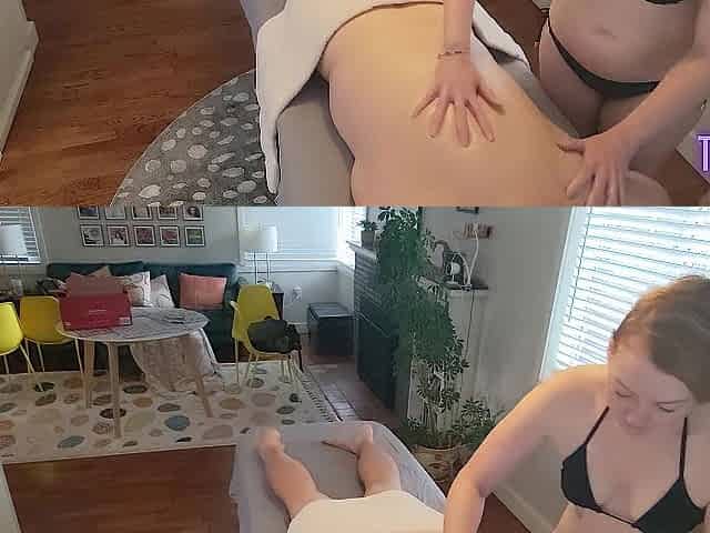 Favourable Man Goes To Bikini Massage Parlor, Gets Pleased Ending With Masturbator Machine