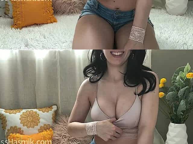 Brunette hair mother I'd like to fuck With Large Butt Torments Your Jock's Tip JOI