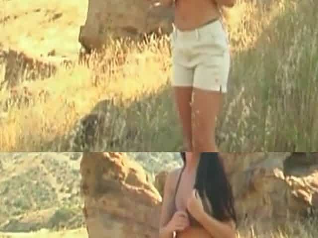 Moaning Brunette Loves Getting Used Outdoor - Outdoor