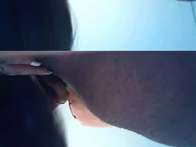 Dark haired amateur blowjob and handjob in fake taxi