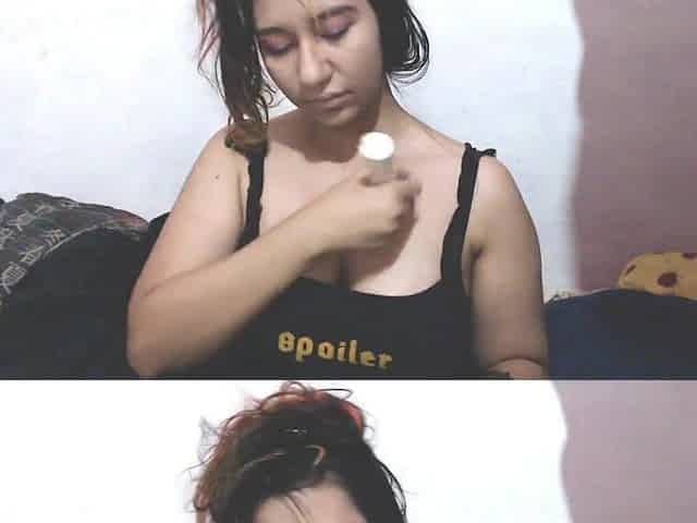 I STRICTLY DRAINED the LARGE and THICK brush on my breast
