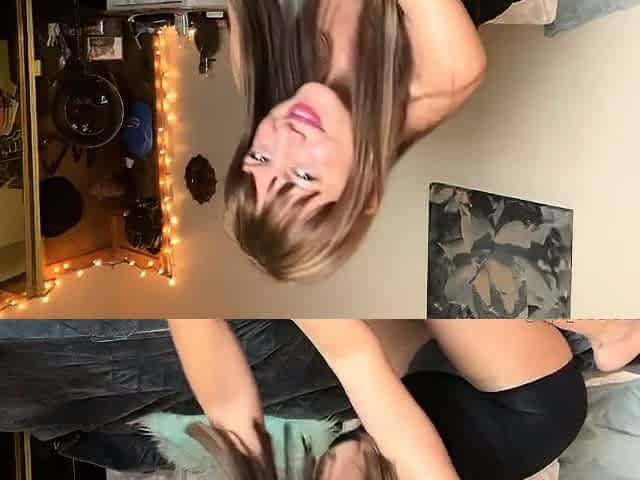 Amateur wild chick solo masturbation