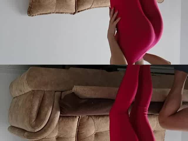 Stepsister look so hawt in leggings,rubbing dong