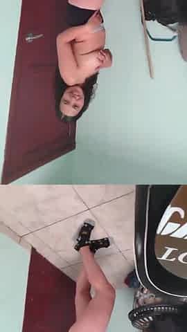 My excited girlfriend gets nude in front of her mamma