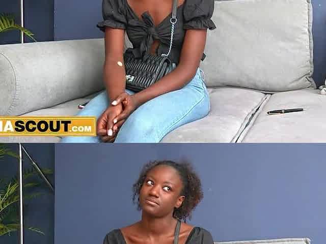 Slutty Ebony Colombian Drilled Hard In The Booty By Hung Producer In Wild Try-out