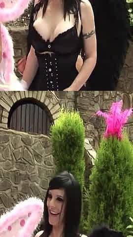 Hottest Fairies Scene-1_fairy Couple in Sexy Lingerie Having Sex Together in the Garden