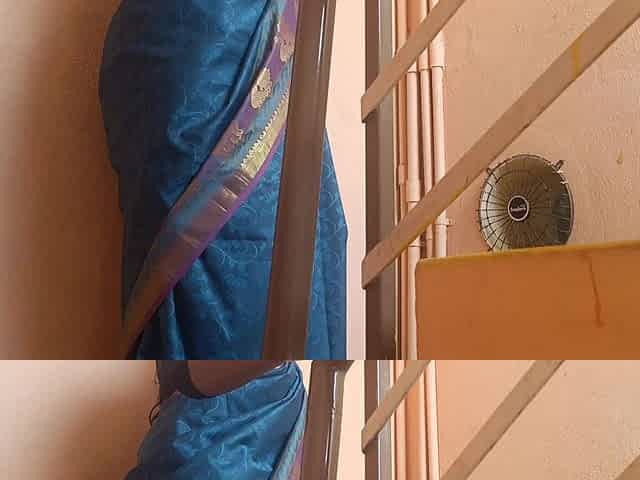 Neighbour Married Women Showing Structure in Stairs