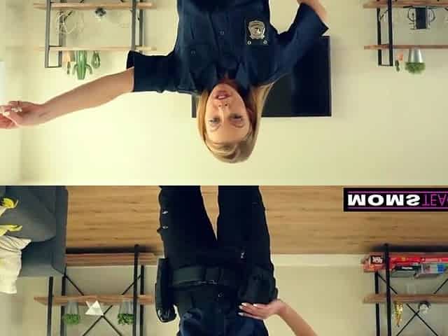 Hot Officer Milf Brittney Amber Enforces Rules Taking Stepsons Cock Into Her Own Hands