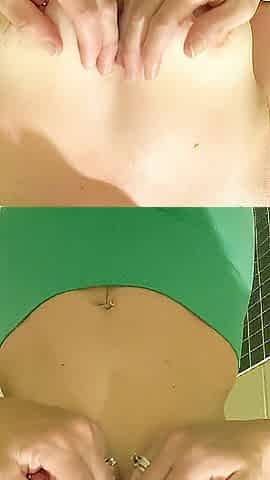 Public Shower Masturbation - see me get nude & put on a show for u in the shower