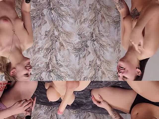 The Best Gift For Two Teen 18+ Sluts. Threesome With Tantaly Doll With Big Dick