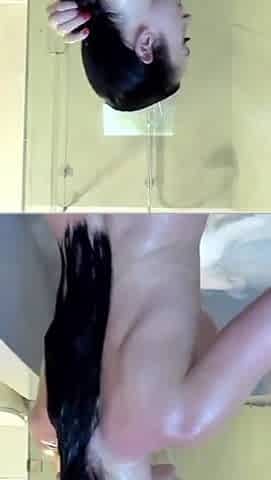 Goddess Bathing Naked, Masturbation with a Dildo, Orgasm