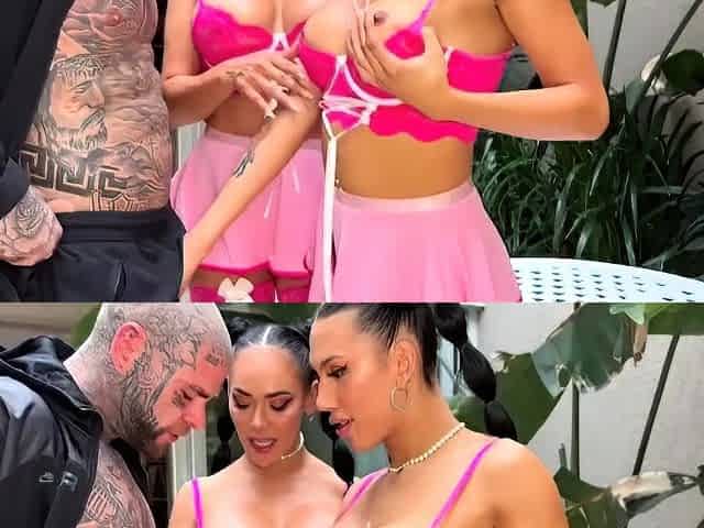 Giuli Turns - Threesome Sextape With Tattooed Stud And
