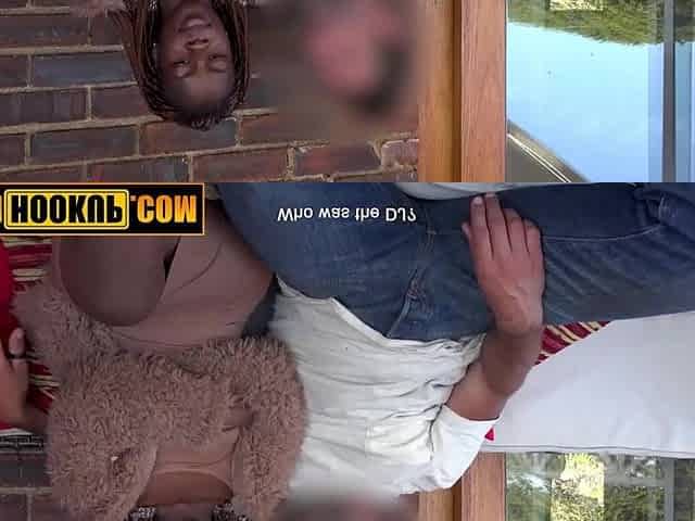 Breasty Ebony Amateur Bounces On Biggest White Ramrod In Intimate Afro Villa