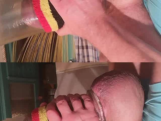 Pumping with new big cockring