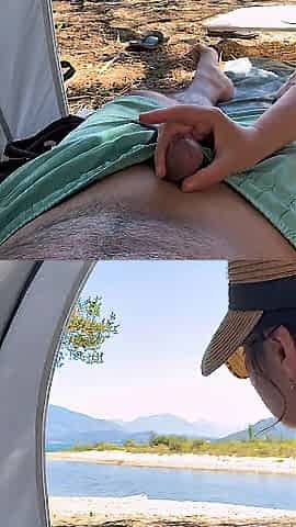 pareja chilena amateur. POV sexo en la playa en el sur de Chile
