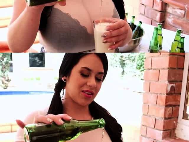 Latina Bra Buster Sofia Santana How Much She Loves Beer