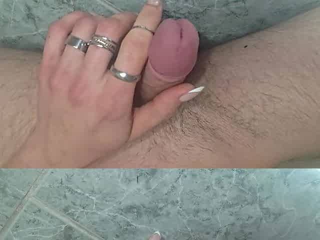 My lewd hands pamper my dick
