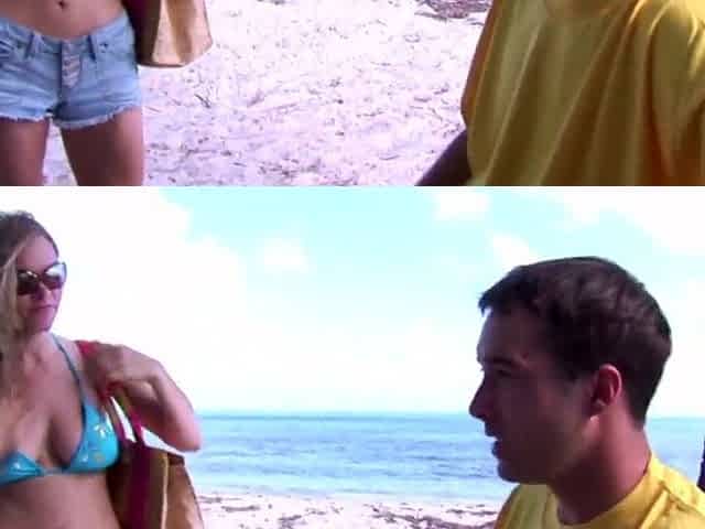 Ivana Is A Marvelous Blond Who Likes To Bang On The Beach And Gulp Cum SQF