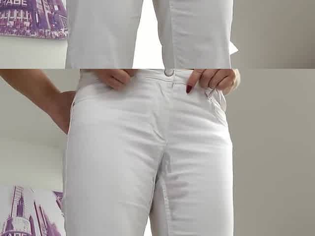 White Jeans Eingepisst Mit - Rosella Extrem