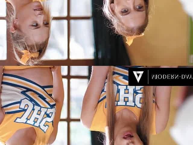 Teen Cheerleaders Cum Exchange Their Trainer's ENTIRE LOAD!