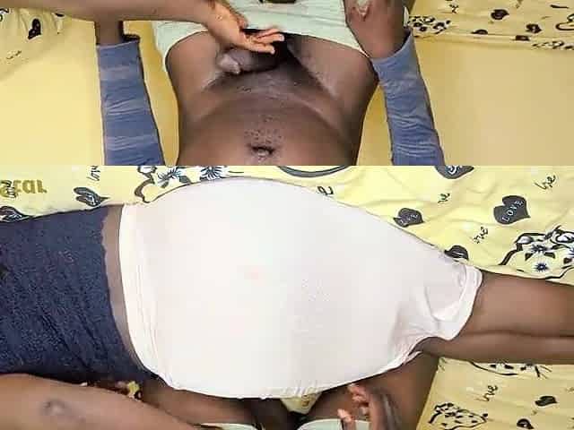 Fresh Afro pair in amateur porn with tenderness, interior jizz flow
