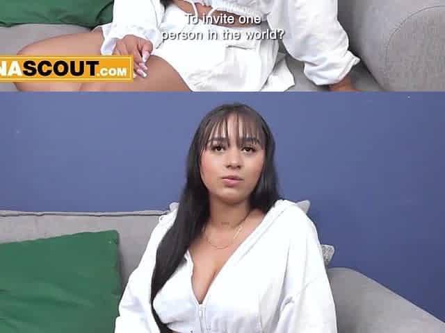 Breasty 18yo Colombian Honey Sloppy Sucks Hung Producer In Homemade Casting