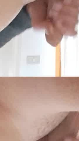 MILF Two-handed Handjob with Huge Cumshot