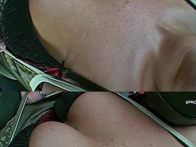 Indecent Shaz drilled hard by a large ebony knob