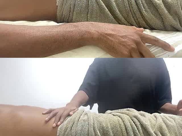 Masseuse sits my large wang and shoves my wang unfathomable into her twat