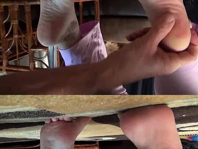 Mitzy'S Foot Rub Turns Her Nude!