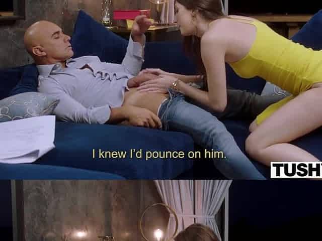 TUSHY Anal-obsessed actress Lina has an affair with co-star