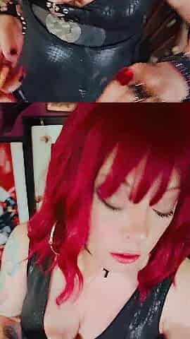 English Emo Dangles & Smokes Her Cigarette - Tina Snua Smokin' A Cig With Dangling, Drifts, OMI OME Snap