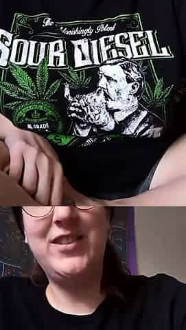 Cute curly brunette solo webcam masturbation