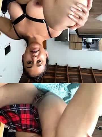 Chubby Brunette Big Boobs Dildo Masturbation