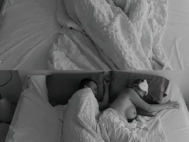 Real amateur pair's private sex was recorded at night time - giant spunk fountain into her throat and face