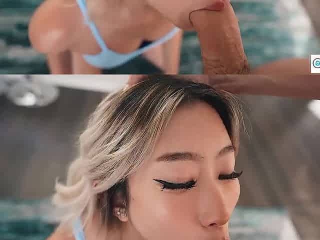 POV: Oriental playgirl in gym garments gets worked out!