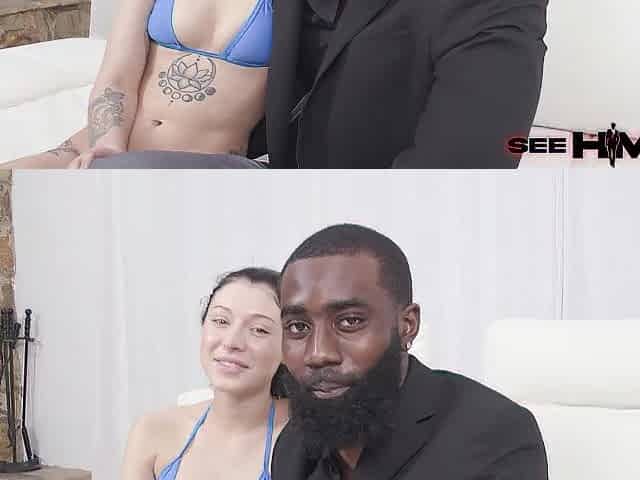 Raven Lane Bends To Ace Bigs' Sensual Dominance With A Rimjob!