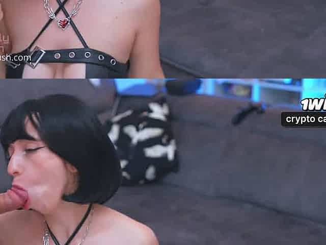 Hot Alt chick made me cheat and creampie her for Halloween ritual - torrid hardcore POV!